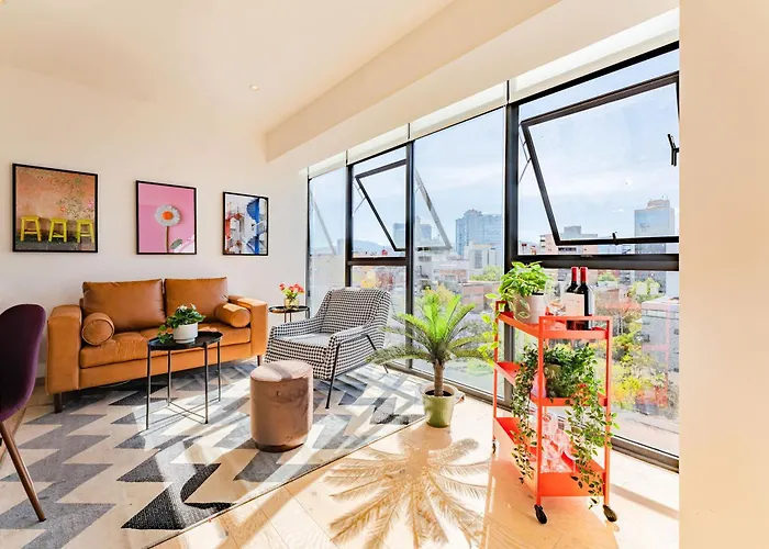 New La Roma Penthouse 100m2 Terrace Pool And Gym Holiday home Mexico City