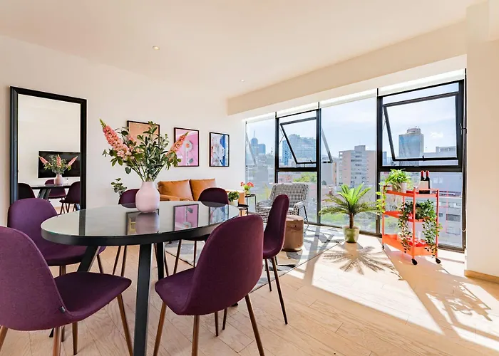 New La Roma Penthouse 100m2 Terrace Pool And Gym * Mexico City